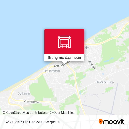 Koksijde Ster Der Zee kaart