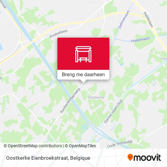 Oostkerke Eienbroekstraat kaart