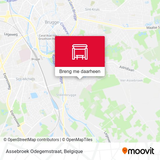 Assebroek Odegemstraat kaart
