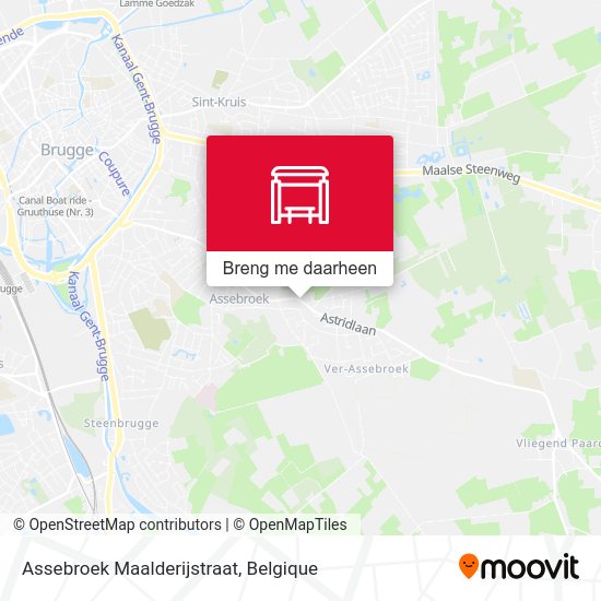 Assebroek Maalderijstraat kaart