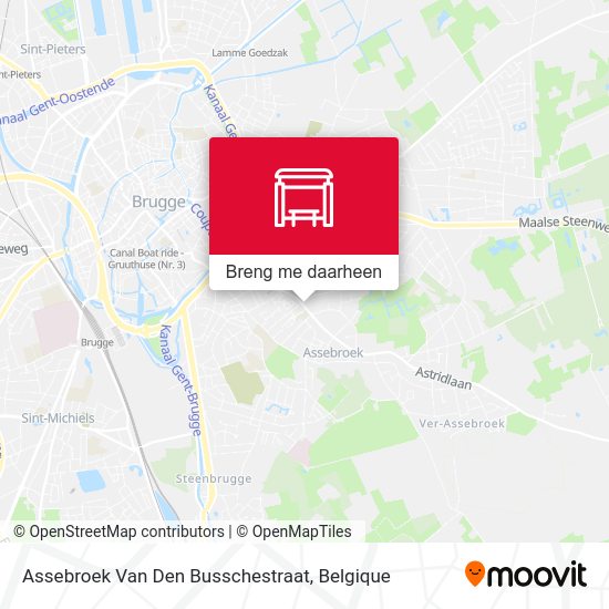 Assebroek Van Den Busschestraat kaart