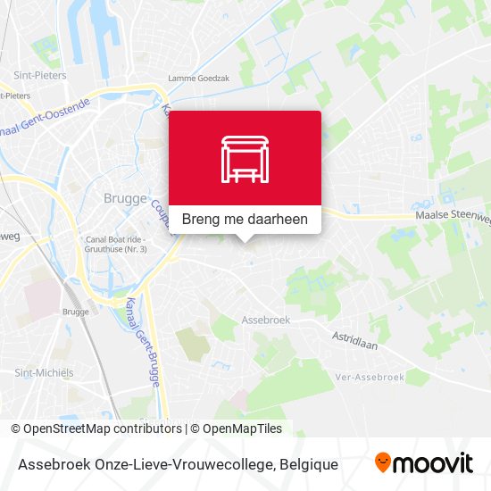 Assebroek Onze-Lieve-Vrouwecollege kaart