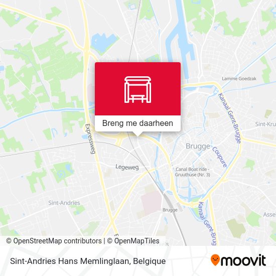 Sint-Andries Hans Memlinglaan kaart