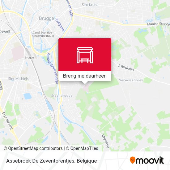 Assebroek De Zeventorentjes kaart