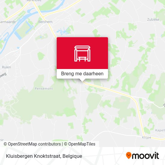 Kluisbergen Knoktstraat kaart