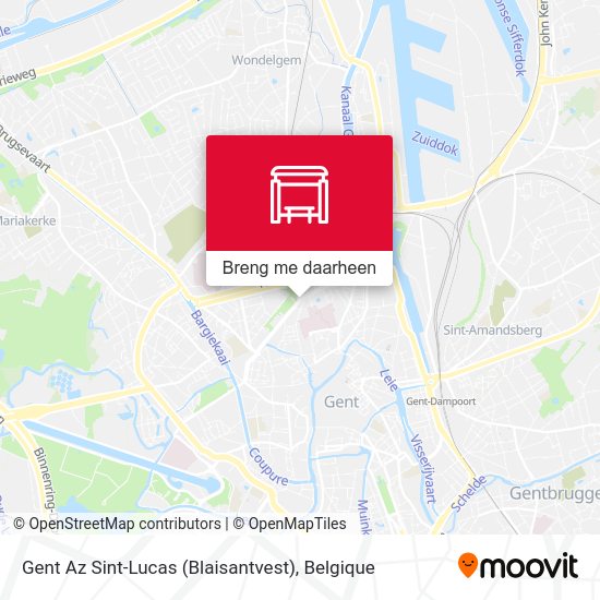 Gent Az Sint-Lucas (Blaisantvest) kaart