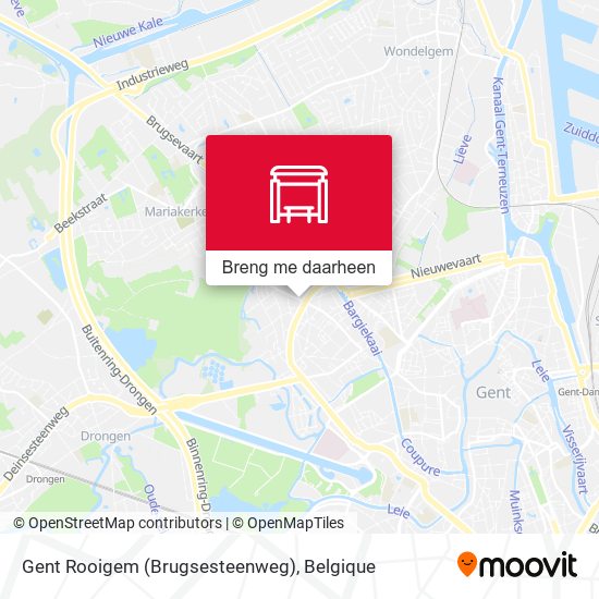 Gent Rooigem (Brugsesteenweg) kaart