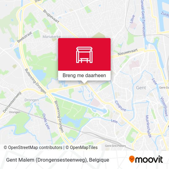 Gent Malem (Drongensesteenweg) kaart