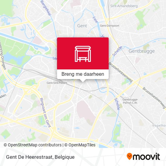 Gent De Heerestraat kaart