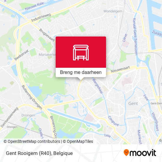 Gent Rooigem (R40) kaart
