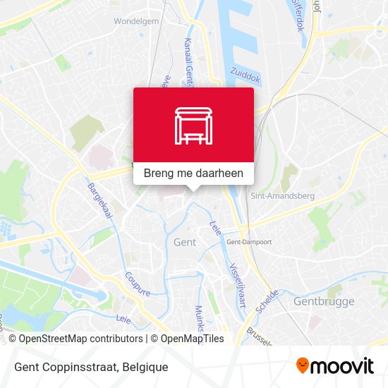 Gent Coppinsstraat kaart