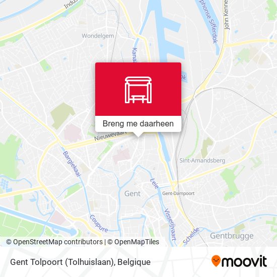 Gent Tolpoort (Tolhuislaan) kaart