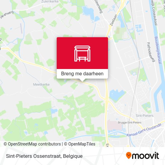 Sint-Pieters Ossenstraat kaart