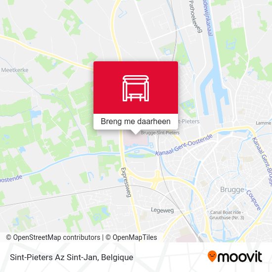 Sint-Pieters Az Sint-Jan kaart