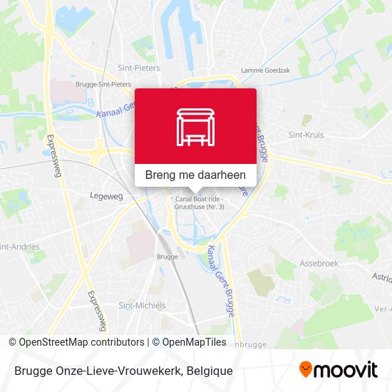 Brugge Onze-Lieve-Vrouwekerk kaart
