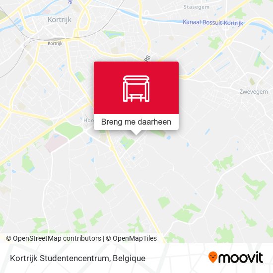 Kortrijk Studentencentrum kaart