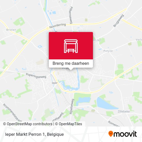 Ieper Markt Perron 1 kaart