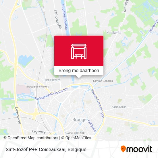 Sint-Jozef P+R Coiseaukaai kaart