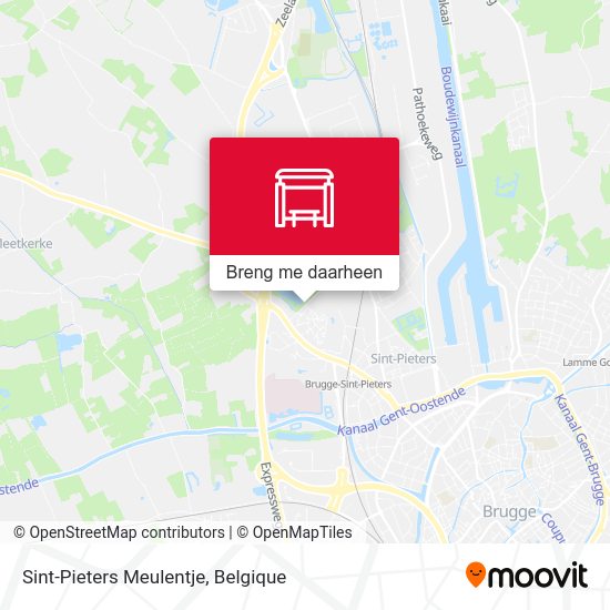 Sint-Pieters Meulentje kaart