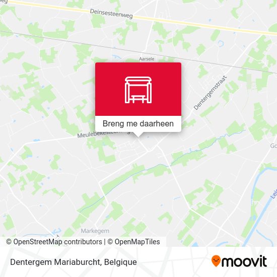 Dentergem Mariaburcht kaart