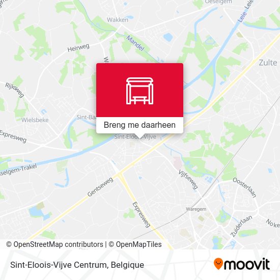 Sint-Eloois-Vijve Centrum kaart