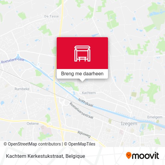 Kachtem Kerkestukstraat kaart