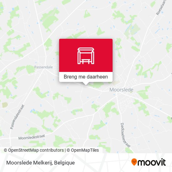 Moorslede Melkerij kaart