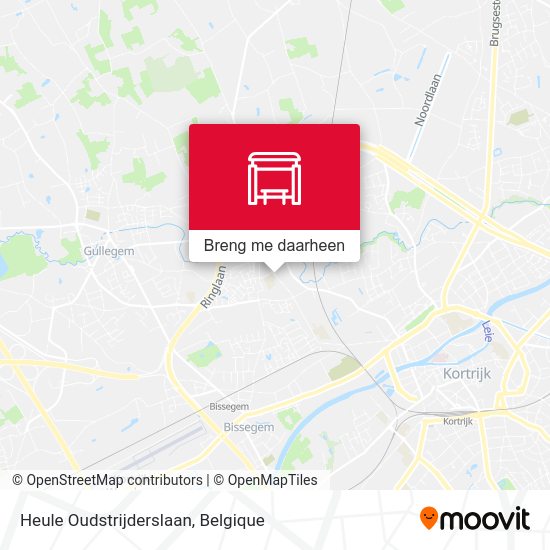 Heule Oudstrijderslaan kaart