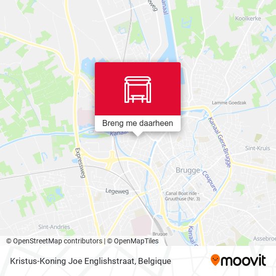 Kristus-Koning Joe Englishstraat kaart