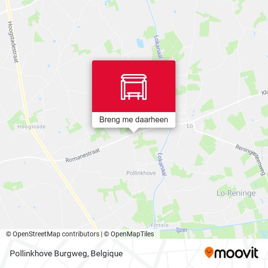 Pollinkhove Burgweg kaart