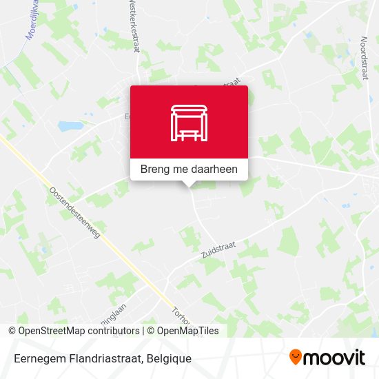 Eernegem Flandriastraat kaart