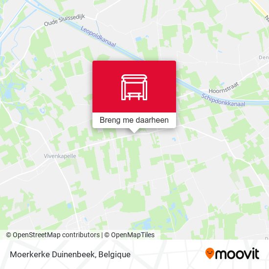 Moerkerke Duinenbeek kaart