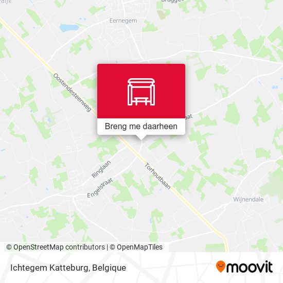 Ichtegem Katteburg kaart