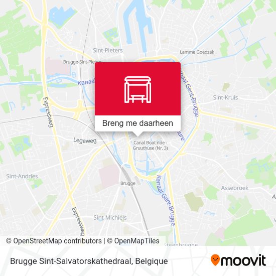 Brugge Sint-Salvatorskathedraal kaart