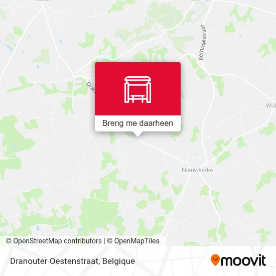 Dranouter Oestenstraat kaart