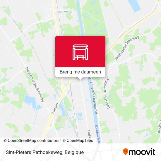 Sint-Pieters Pathoekeweg kaart