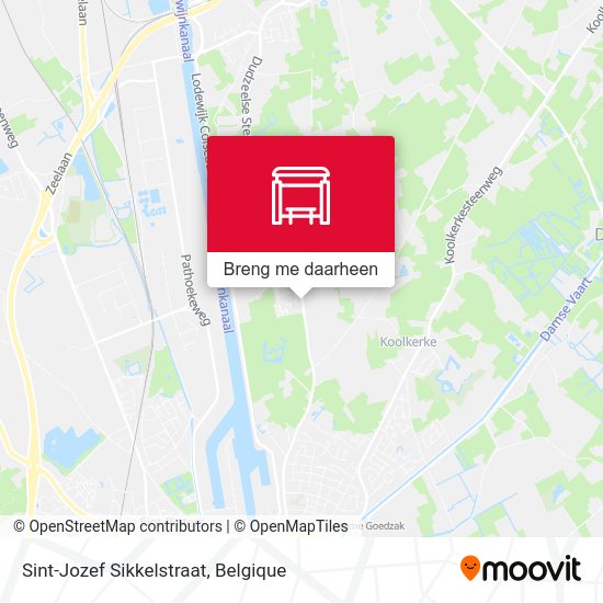 Sint-Jozef Sikkelstraat kaart