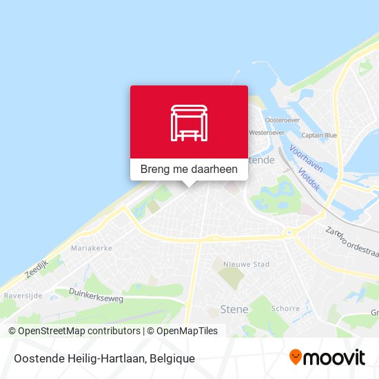 Oostende Heilig-Hartlaan kaart