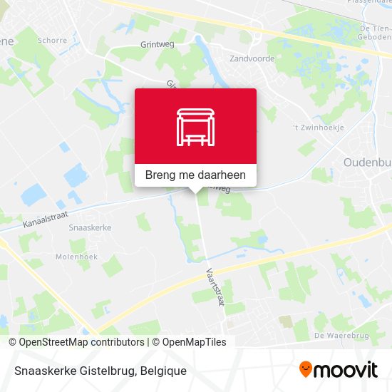 Snaaskerke Gistelbrug kaart