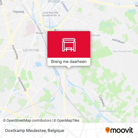 Oostkamp Meulestee kaart