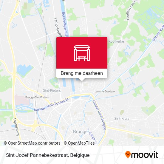 Sint-Jozef Pannebekestraat kaart