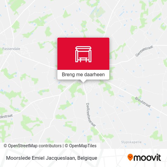 Moorslede Emiel Jacqueslaan kaart