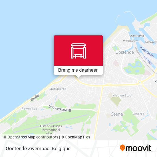 Oostende Zwembad kaart