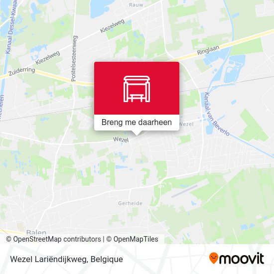 Wezel Lariëndijkweg kaart