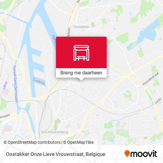 Oostakker Onze Lieve Vrouwstraat kaart