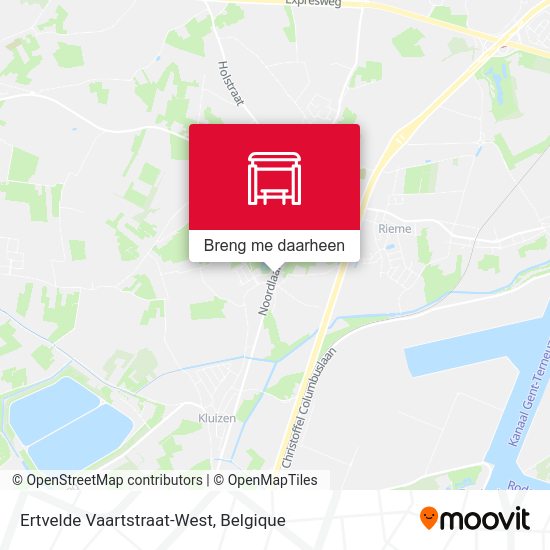 Ertvelde Vaartstraat-West kaart