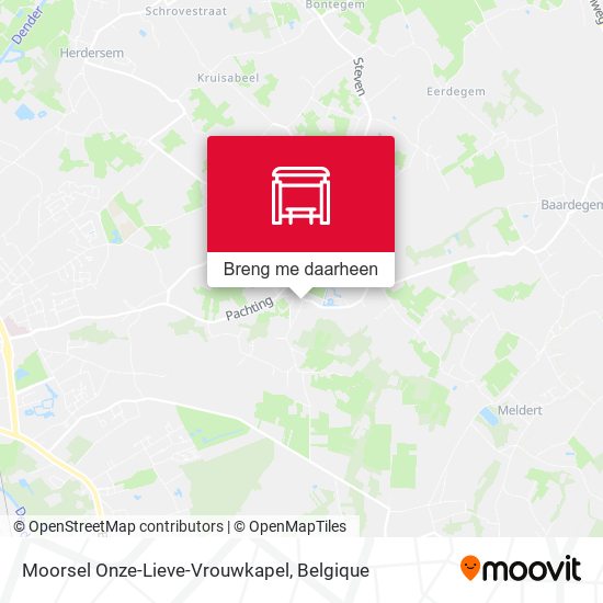 Moorsel Onze-Lieve-Vrouwkapel kaart