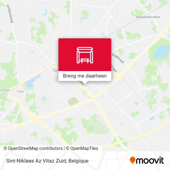 Sint-Niklaas Az Vitaz Zuid kaart