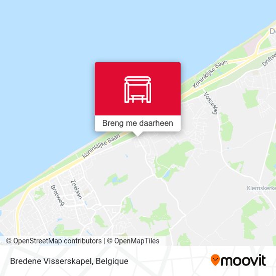 Bredene Visserskapel kaart