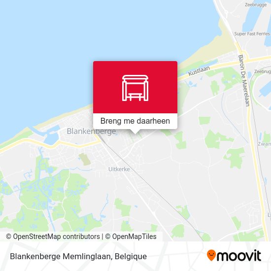 Blankenberge Memlinglaan kaart